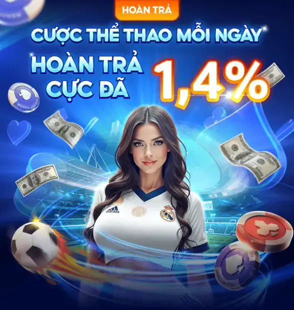 Hoàn cược thể thao FEBET 1.4%