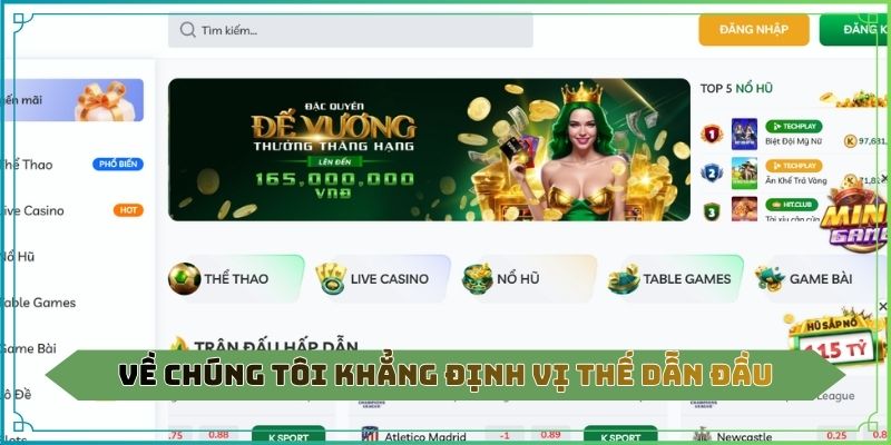 Về chúng tôi khẳng định vị thế dẫn đầu